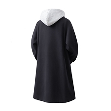 1白底牛角扣加棉呢大衣可拆卸帽大码M-5XL外套男FY8716P138控188，女装短外套，星座227-7