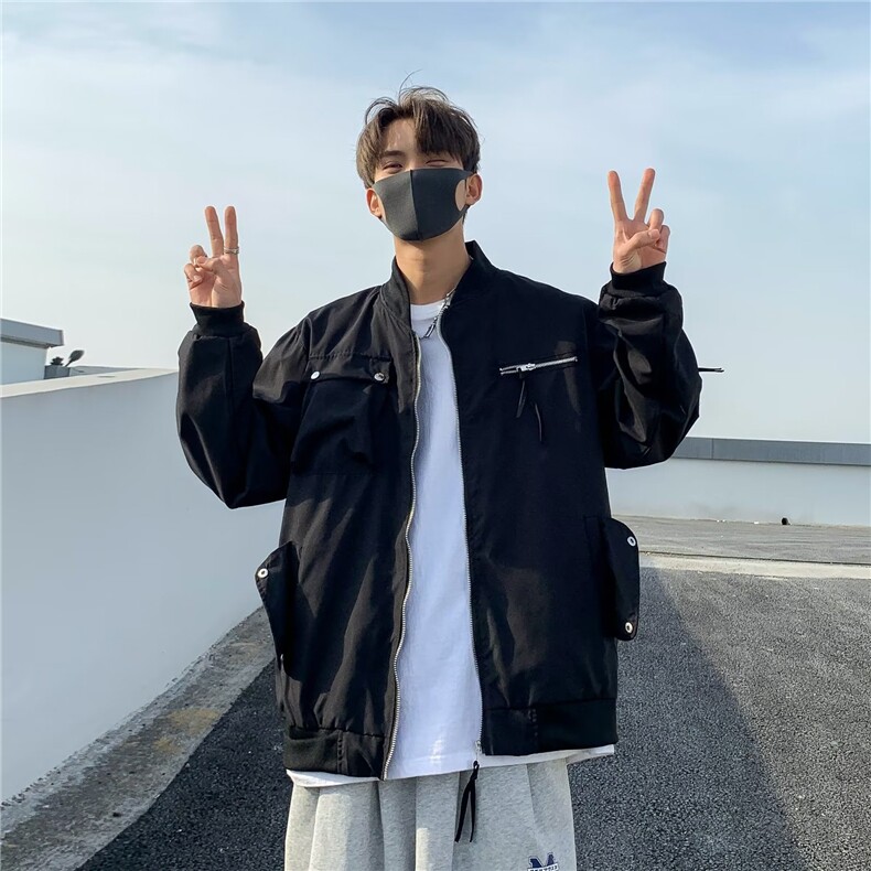 棒球服夹克男韩版潮流美式高街帅气2024春季新款ins外套W5176-P59,男装夹克,星座412-2
