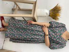 韩版中长款宽松显瘦连衣裙现货，女装连衣裙，雨木其