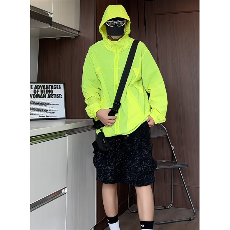 F8038/特P50防晒指数UPF50+防紫外线防晒服男皮肤衣薄外套，男装防晒衣，电商A141