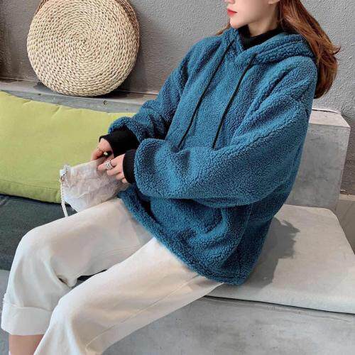 加绒加厚卫衣，女装卫衣/绒衫，优奇库