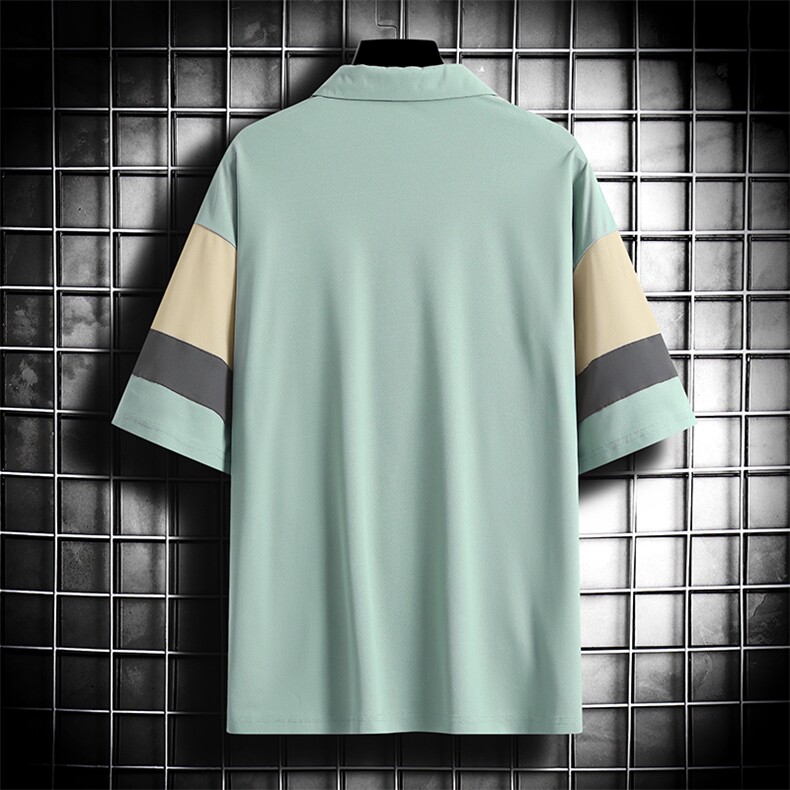 2023夏季新款短袖男网格挂拍潮流polo衫百搭半袖zdp2301-P40控58,男装Polo衫,星座717