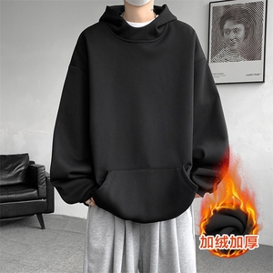 8XL-M连帽卫衣硬挺连帽卫衣男美式复古重磅帽衫加绒外套WY9105P68图片