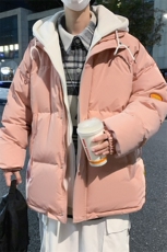 假两件棉服外套男连帽加厚棉衣2199-1特P90，男装棉衣，电商A309