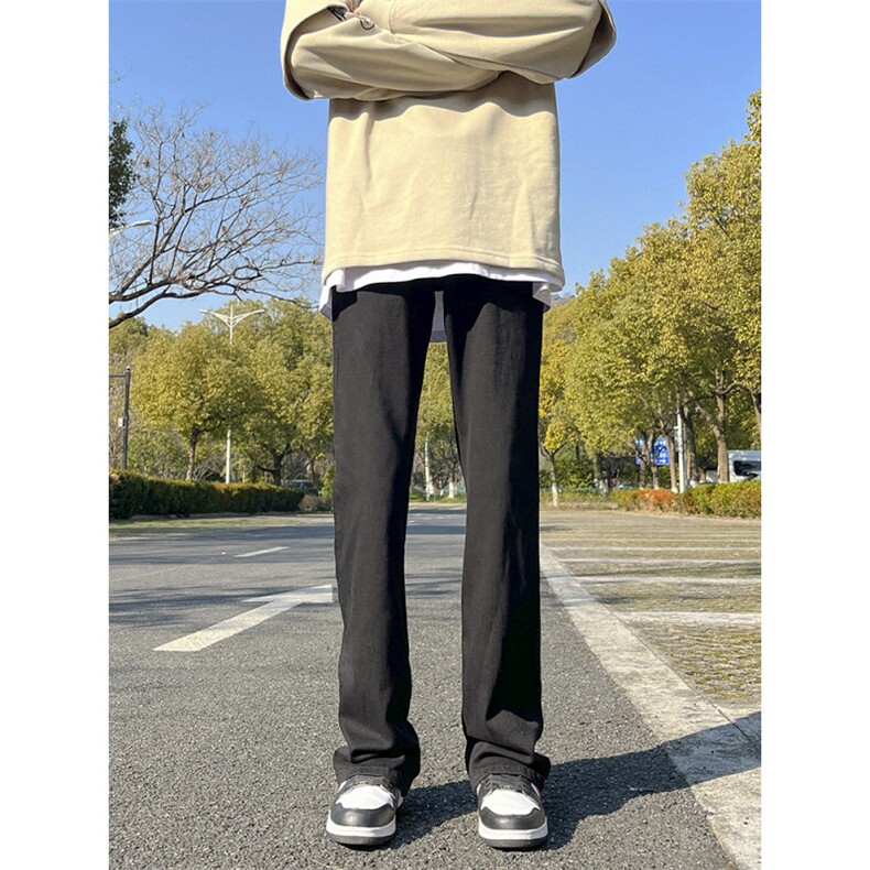 现货春款微喇复古弹力牛仔裤715-6-BK01P50（S-5XL）,男装牛仔裤,星座715-6