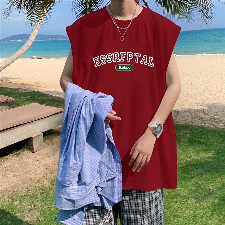 量大图低自动【有货】纯棉背心HD019-1-BX2589-P20，男装背心/马甲，电商019-1