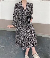 雪纺连衣裙，女装连衣裙，布依快线