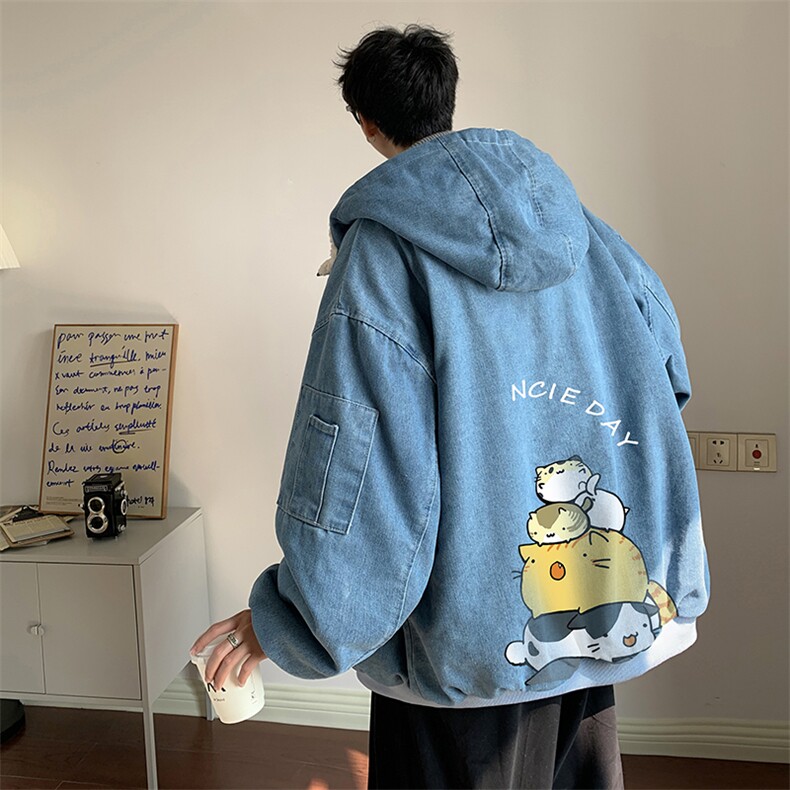 控价158牛仔外套男大码加厚加绒棉衣男羊羔毛棉服男NM53090-P140,男装棉衣,电商A040