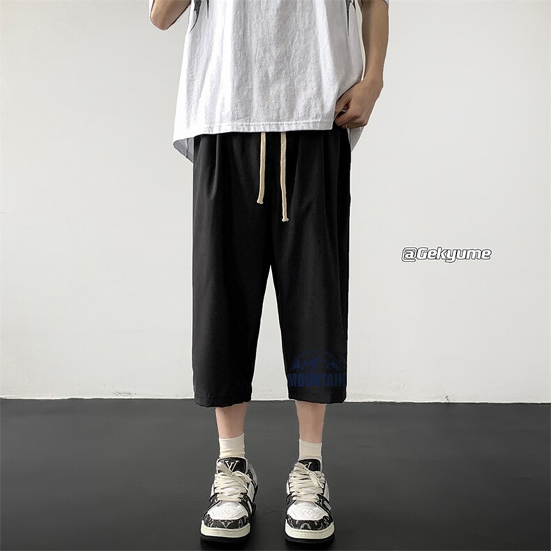 冰丝七分裤男大码速干短裤男五分裤QK72255-P25,男装休闲裤,电商A040