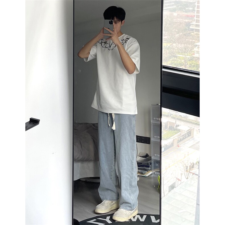 自拍图牛仔裤直筒B342-JW111-特P35,男装牛仔裤,电商B342