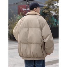 翻领工装加厚冬保暖面包棉服外套男女情侣装高级感棉衣TTM56P76，男装棉衣，星座1013-5