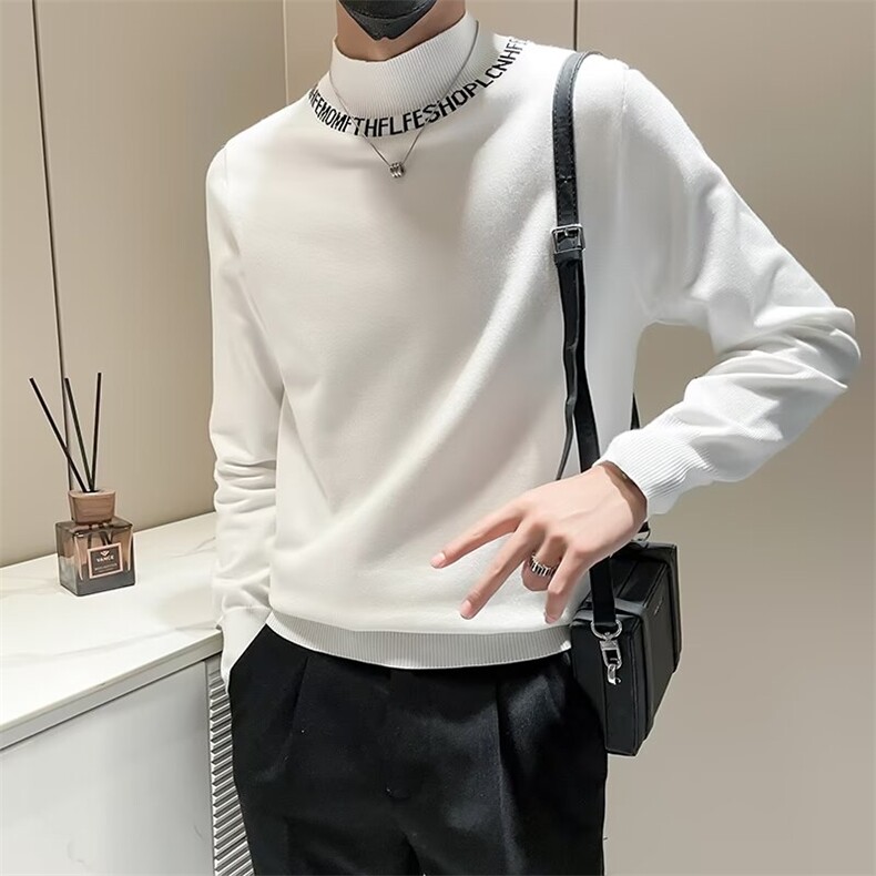 【005】半高领毛衣男秋冬季内搭线衣打底衫A079-M885-P43图片