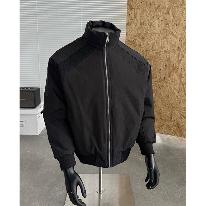高品质春装新款老钱风美式高街解构立领棒球服飞行夹克潮休闲外套,男装夹克,电商A486-1