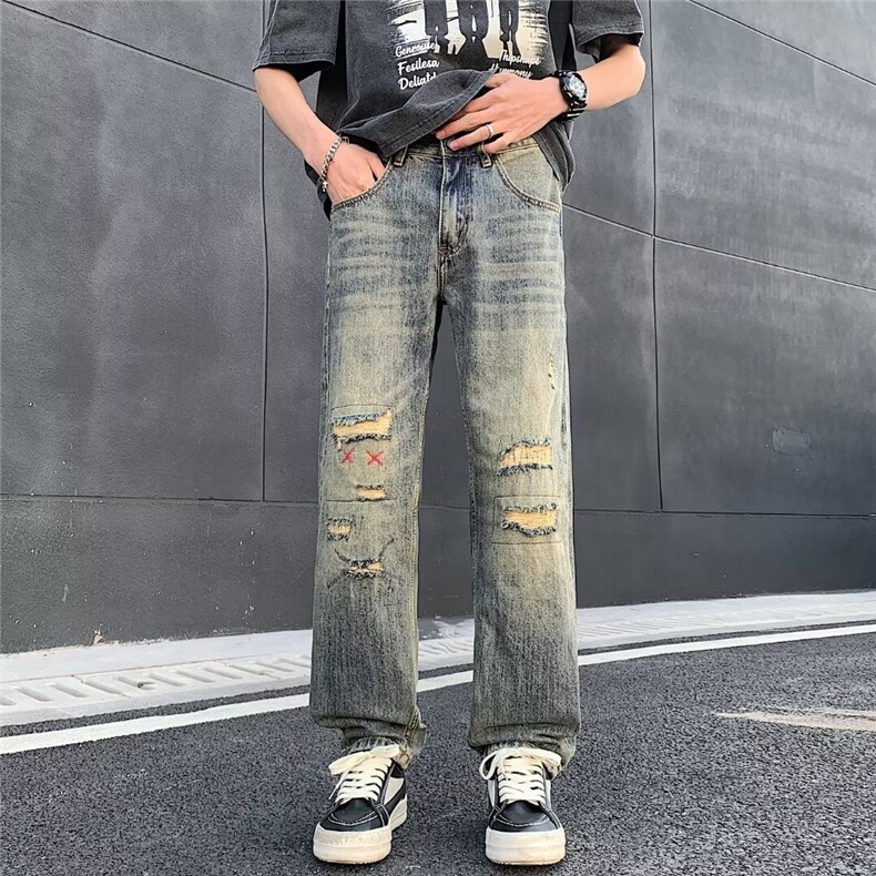 2024美式牛仔裤男款春季长裤潮 B9031 P45图片