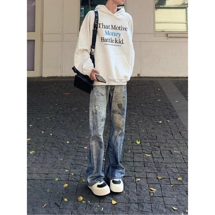 美式脏染微喇水洗高街男女牛仔裤513ACK2617P55,男装牛仔裤,星座513A