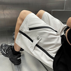 2024新款冲锋裤夏季美式拉链五分裤潮牌ins宽松机能裤K6656-P33，男装休闲裤，星座512-4