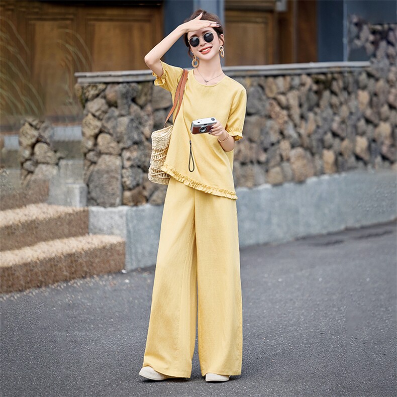 现货210-3272-P165-K218轻奢宽松上衣配阔腿裤,女装套装/套裙,浙宝210（原浙宝191）
