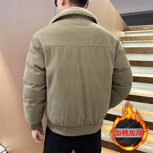 M802-P125 2025秋冬时尚新品灯芯绒加棉棉衣保暖外套图片