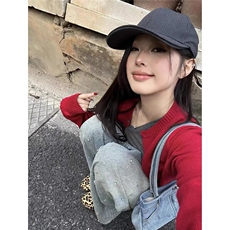 美式复古潮牌设计感烫钻牛仔裤男女阔腿宽松高级感慵懒松弛感裤子，男装牛仔裤，星座506A