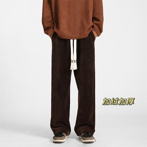 秋冬新款加绒加厚雪尼尔大码休闲裤M~5XL XZ604-KG44JR-P65控78图片