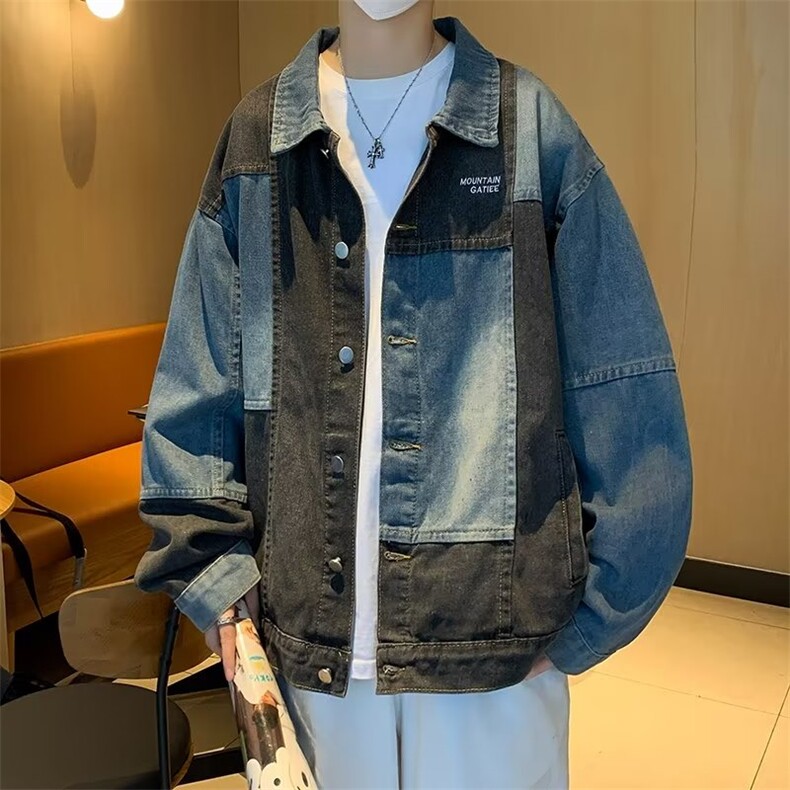 秋季青春流行男夹克文艺潮牛仔外套JK614P68,男装夹克,星座1116-2