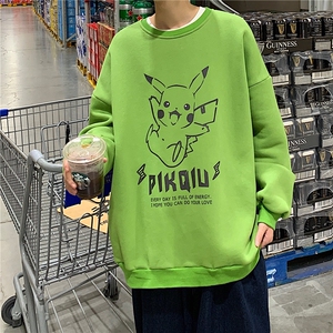 S6078-P35 春季圆领卫衣男大码韩版宽松长袖外套男图片