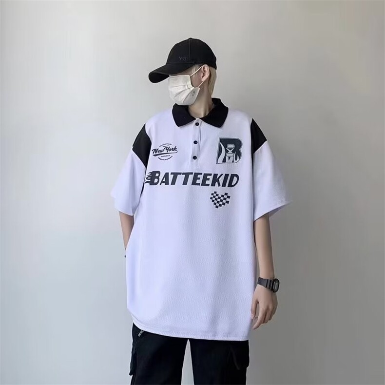 袖男士t恤潮牌夏季设计感小众潮流ins宽松I0119-P30,男装卫衣,星座308B-1