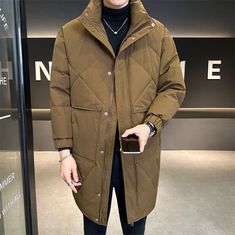 店主风羽绒服男休闲微阔情侣长款外套保暖男女上衣B317/2946/P235,男装羽绒服,电商B317