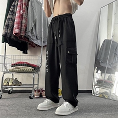 美式潮牌运动工装裤2024夏季新款直筒休闲长裤男现货K7718-P37，男装工装外套，星座512-3