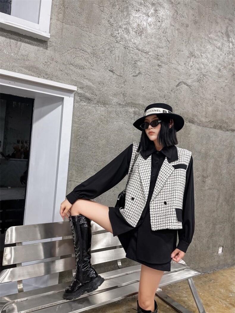 小香风2件套，其它，精典蓝月