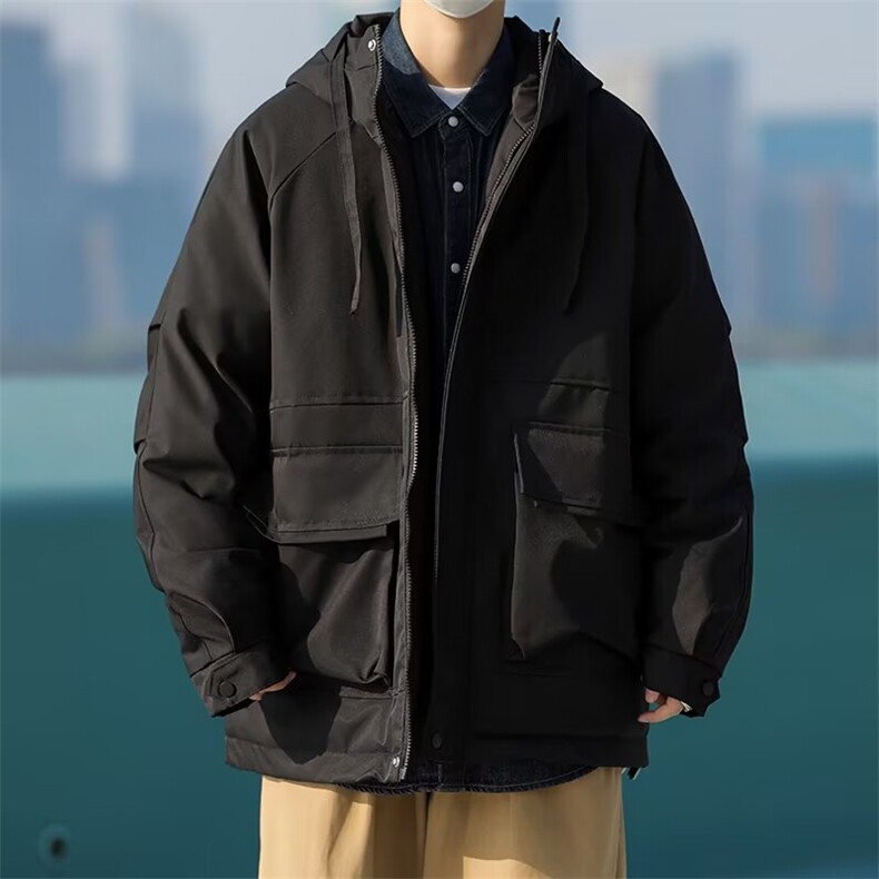 工装棉服夹克男士冬季日系外套2024新款美式休闲棉衣MF203-P82,男装棉衣,星座412-3