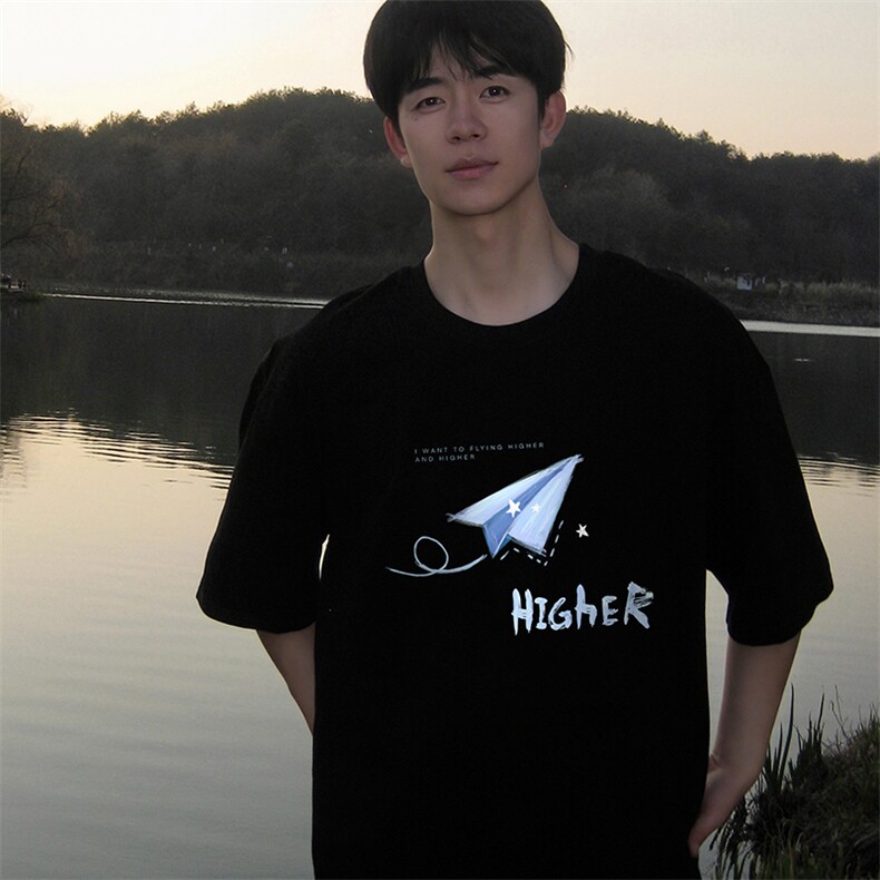 230g重磅纯棉短袖t恤男大码半袖半截袖DX17270-P20,男装T恤,电商A040