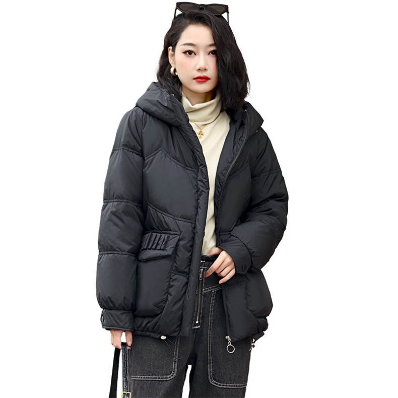 2024冬装新款时尚百搭潮流气质中长款休闲减龄羽绒服外套女,女装羽绒服,丽影随形