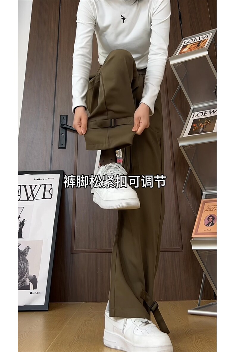 2026春季新款宽松直筒拖地裤垂感西装裤A422P55,男装西服套装,电商A309