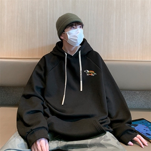 25新款港风华棉得物抖音直播高品质宽松男休闲连帽卫衣W5220P40图片