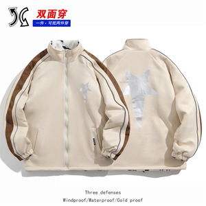双面穿麂皮羊羔绒棉衣棉服面包服立领棉袄外套【量大有差1618GP90图片