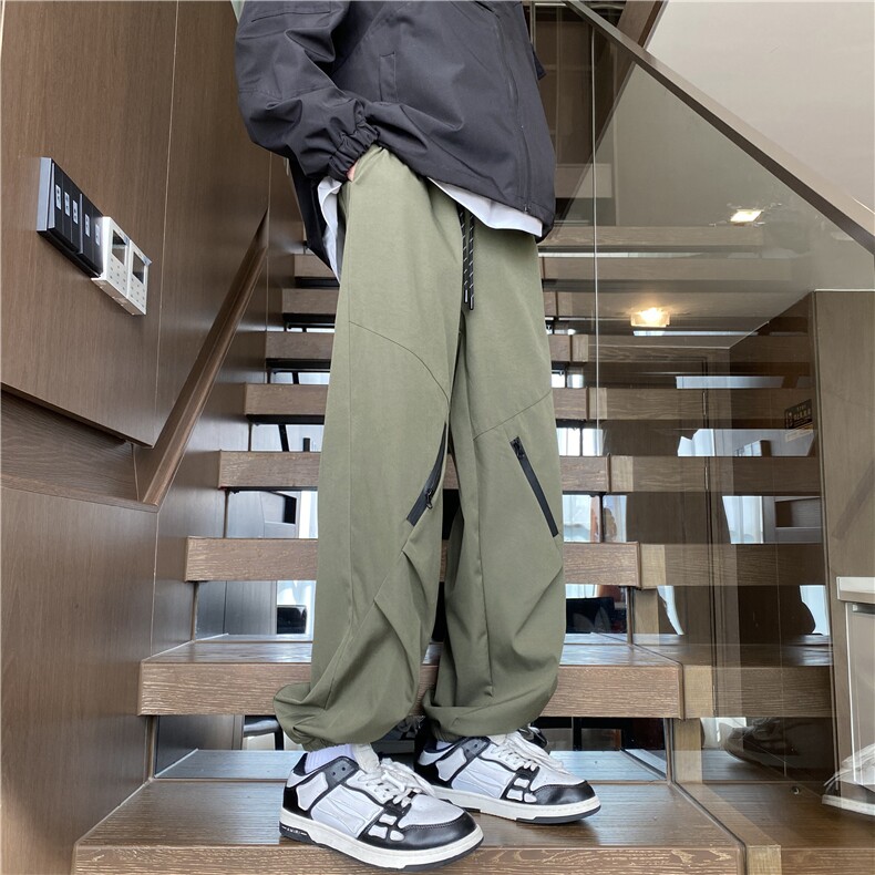 春季潮流新款宽松休闲百搭拉链束脚冲锋裤B315-K24004-特p35控68,男装休闲裤,电商B315