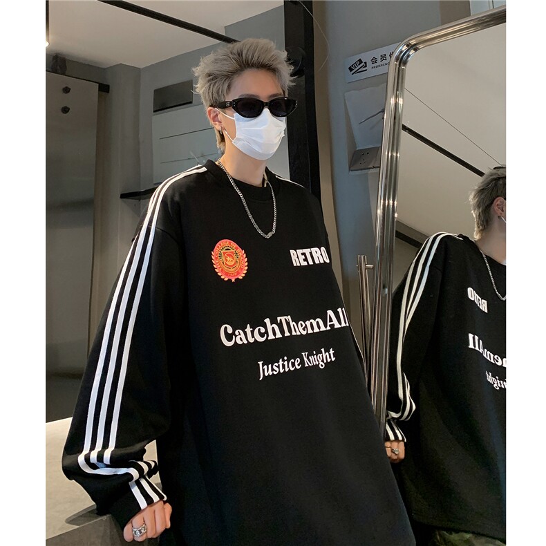秋装新款高街美式重磅情侣卫衣织带运动球衣外套男H999P58,女装短外套,电商A341