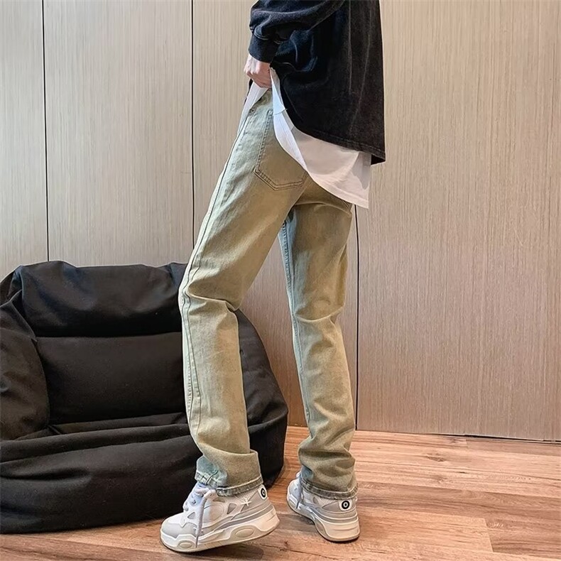 水洗牛仔裤直脚休闲男装水洗合体直筒长裤潮B003P46,男装牛仔裤,星座1116-2