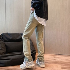水洗牛仔裤直脚休闲男装水洗合体直筒长裤潮B003P46，男装牛仔裤，星座1116-2