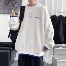 韩版潮流青年上衣2024秋装新款卫衣男圆领休闲A161-2-Y752-P35，男装卫衣，电商A161-2