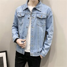 JK609-p48-限价78大量现货网格牛仔夹克肥仔量足破洞印花大码,男装夹克,星座103A