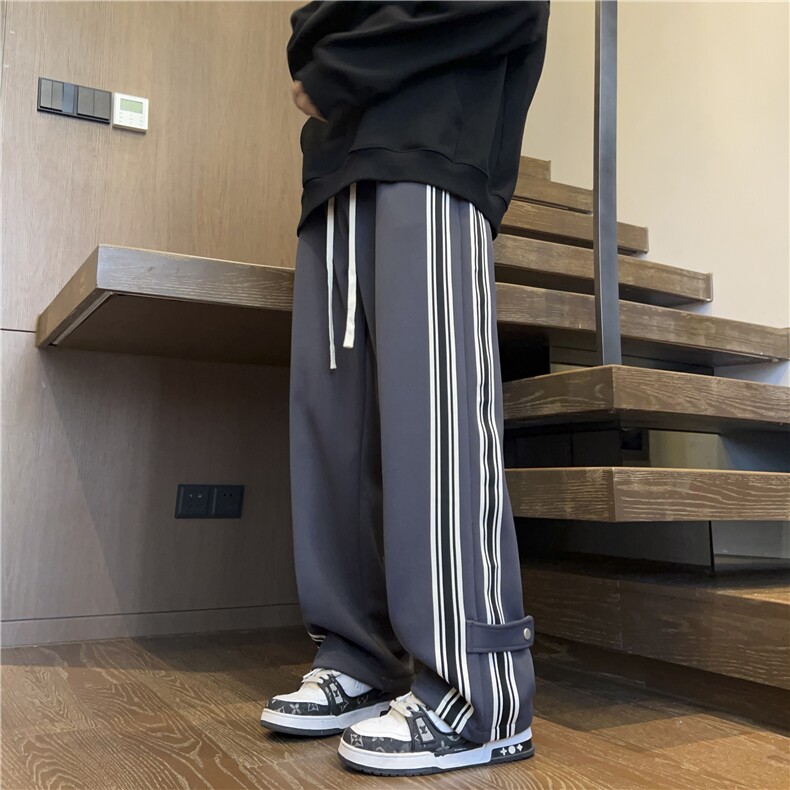 抖音得物品质百搭休闲卫裤212-2-DY151-特P45加绒特P50,男装休闲裤,星座808A-1