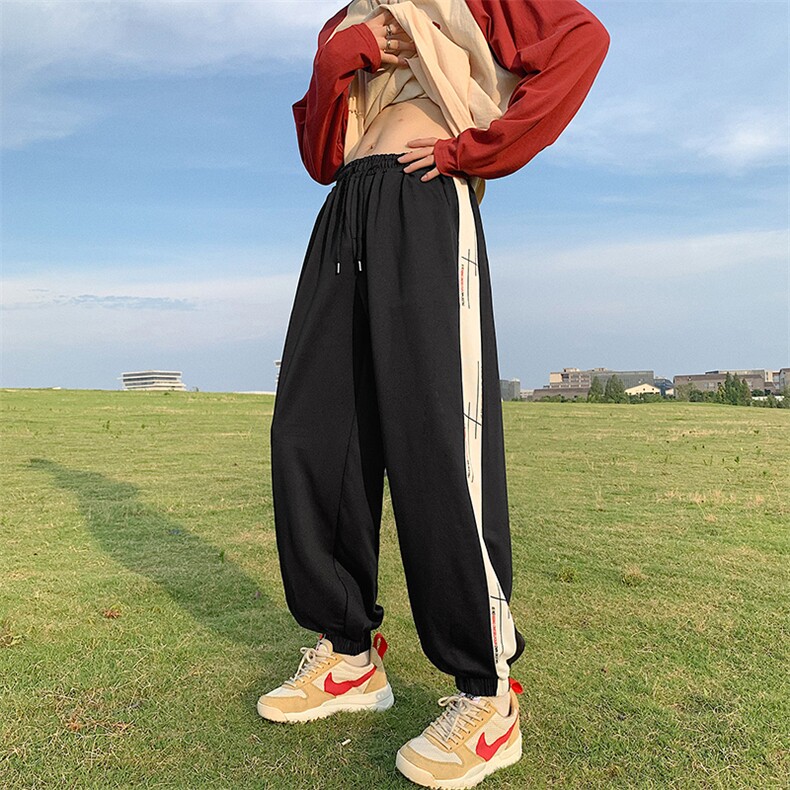 2023夏季新款韩版宽松百搭休闲裤子日系束脚运动裤K4027-P30,男装休闲裤,星座512-2