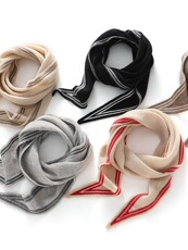 2025年秋季时尚百搭通勤简约休闲护颈围脖，围巾，聚奥羊绒