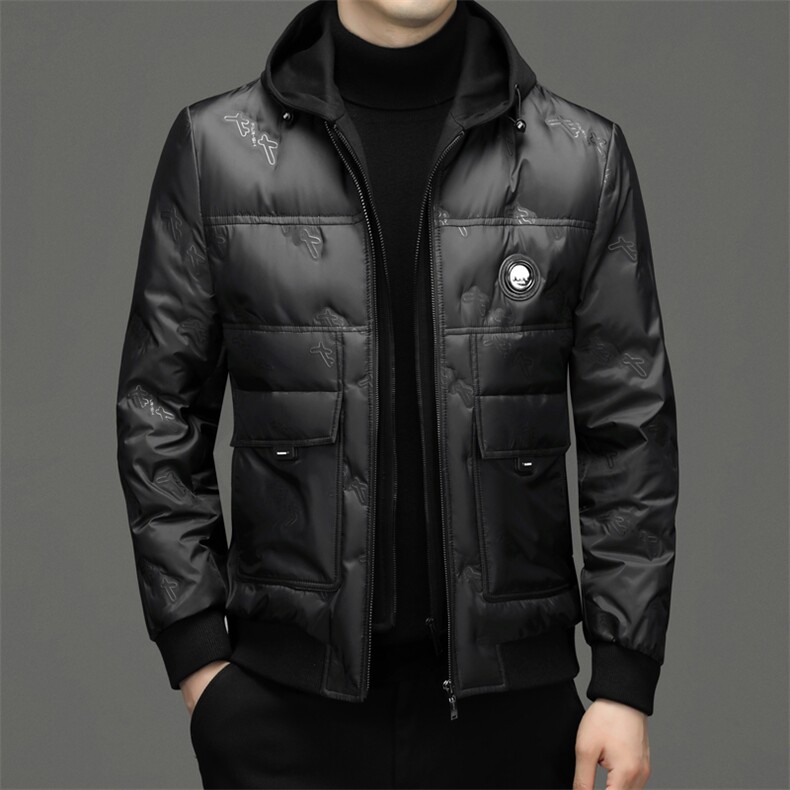 BWS22206钱塘2020-2中青年男士冬季厚款商务休闲简约羽绒服P255,男装羽绒服,钱塘207-2