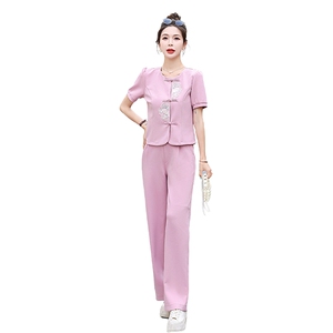 时尚套装女2024夏装新款气质新中式高级感夏季搭配一整套两件套潮图片