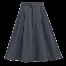 2021秋冬新品纯色纯棉休闲半身裙304款，女装半身裙，秋牧寒烟