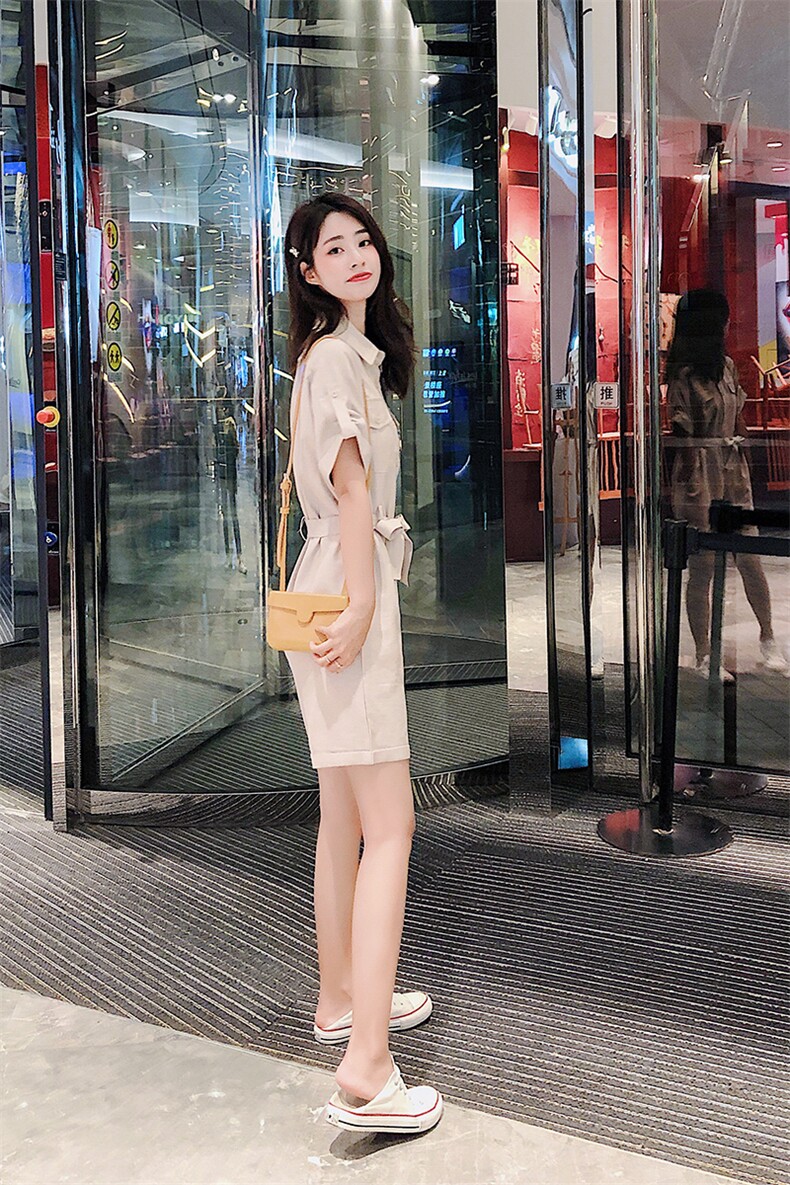 休闲工装连体短裤女夏薄款小个子2025年新款时尚减龄连身衣裤,女装休闲裤,艾青服饰