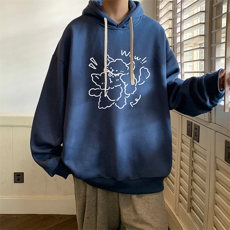 连帽卫衣男大码胖子帽衫大号运动服WY2427-P35,男装卫衣,电商A040